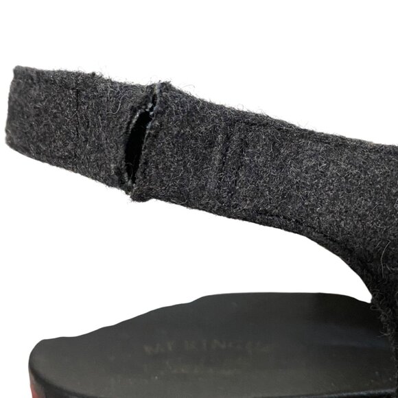 Dr Scholls Meringue WESLYN Platform Wedge Sandal Womens 9.5 Gray Felt Chunky - Picture 9 of 12